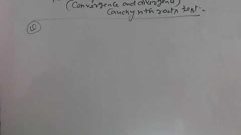 Real analysis video 38 (convergence and divergence ).cauchy nth roots test question