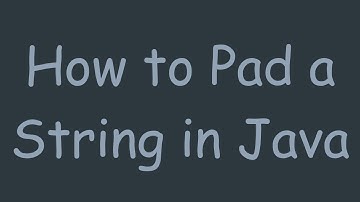 How to Pad a String in Java