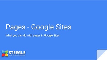 New Google Sites - Pages