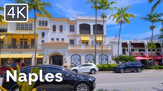 [4K] Walking Fifth Avenue to the Beach, Naples, Florida, August 2022, 4K Travel Video