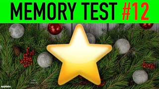 MEMORY TEST GAME #12 | Christmas Pictures & Answer 5 Questions | Brain Training Memory Test Games