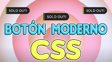 🚀👉CREANDO BOTONES EN CSS: Cómo crear un botón moderno utilizando HTML + CSS