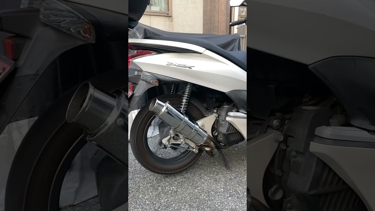 PCX JF28 with SP Tadao COMBAT muffler #Shorts - YouTube