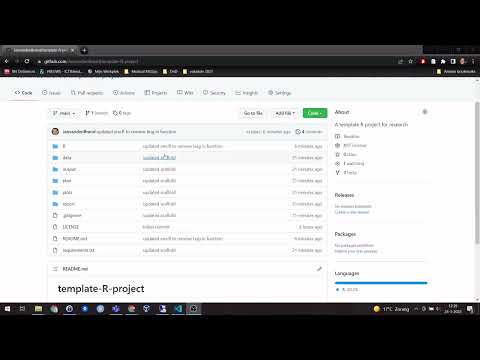 R analysis project template