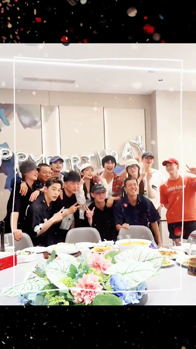Liqin, Chenzheyuan and Fated Hearts crew celebrated Birthday last year #chenzheyuan #liqin #birthday