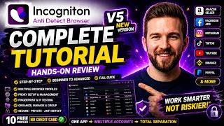Incogniton V5 Tutorial: Multiple Browser Profiles, Proxy & Fingerprint Test screenshot 5