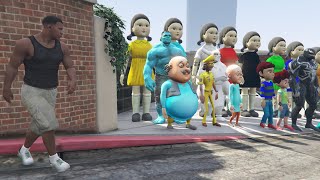 FRANKLIN PLAY HIDE AND KILL whit Dr Jhatka 😱 WITH ZOMBIE FRIENDS IN INDIAN BIKES DRIVING 3D IN GTA5!