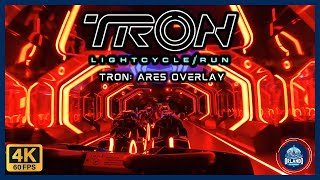 TRON Lightcycle Run with TRON: Ares Overlay! Nighttime POV (4K 60FPS) @OrlandoExperience