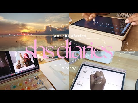 shs diary 💐 note taking, trip with friends, sunsets, samsung tabs s9 fe unboxing, graduation