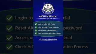 Allama Iqbal open university LMS Portal #aioulms
