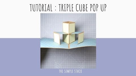 Triple Cube Pop Up Tutorial