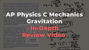 AP Physics C  - Gravitation In Depth Review