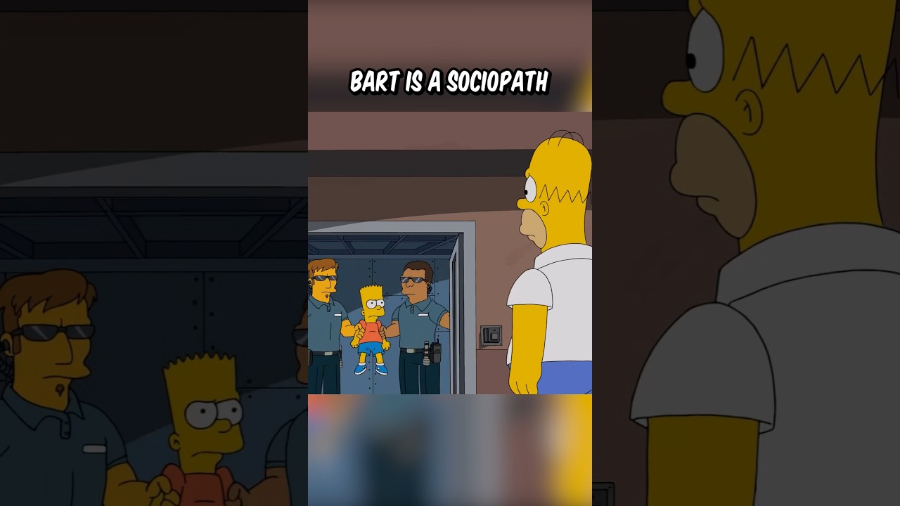 Bart is a sociopath