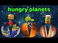 Hungry Planets | Planet SIZES for BABY | Planet for kids | Stop motion
