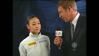 Yuna Kim (KOR) - 2008 Grand Prix of Figure Skating Final - Post Free Skate Interview - CBC