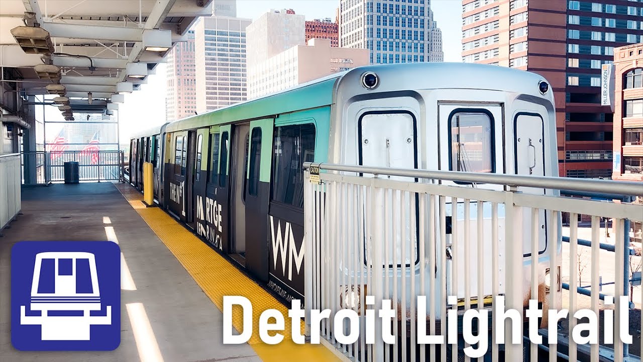 Detroit People Mover compilation and Cab Ride YouTube