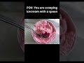 The Spoon When You Are Scooping Icecream #icecream #shorts #funny #memes #spoon #foryou #fyp #food