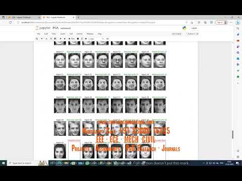 Face recognition using PCA and LDA #python #deeplearning  #machinelearning