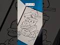 How to Draw Doodle Art for beginners @isaumya 🍪🍔 #doodleart #doodle #foodart #doodling #art #shorts