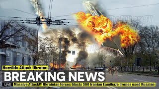 Massive Attack!!! Ukrainian forces blasts 300 Iranian kamikaze drones used Russian