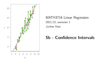 MATH3714, Section 5.2: Confidence Intervals