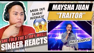 Maysha Juan - 'Traitor' [X Factor Indonesia 2021] | SINGER REACTION