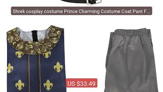Shrek cosplay costume Prince Charming Costume Coat Pant Full S... — Best Buy 2026 | Great Quality!