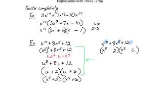 Factoring - Beyond the Basics - Part IV