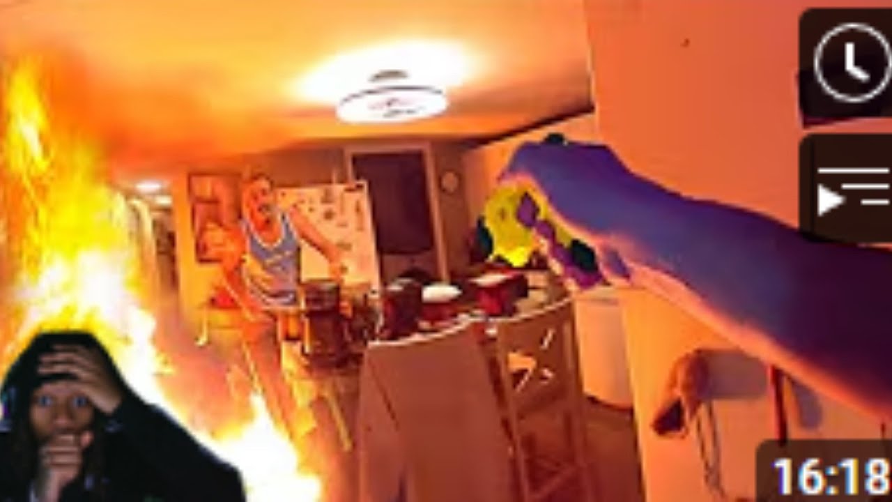 HE SET HIS HOUSE ON FIRE TO GET AWAY FROM THE COPS - YouTube