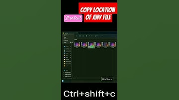 Copy location of any file or folder using keyboard shortcut #techshorts #techvideo