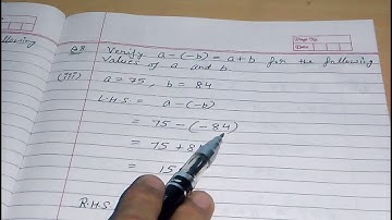 Q 8, Ex 1.1 -  integers - Chapter 1  - maths class 7th - NCERT