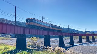 【臨時電車急行！】大井川鐵道 近鉄16000系 急行千頭行き 大井川第一橋梁 抜里〜川根温泉笹間渡【門出駅開業記念】