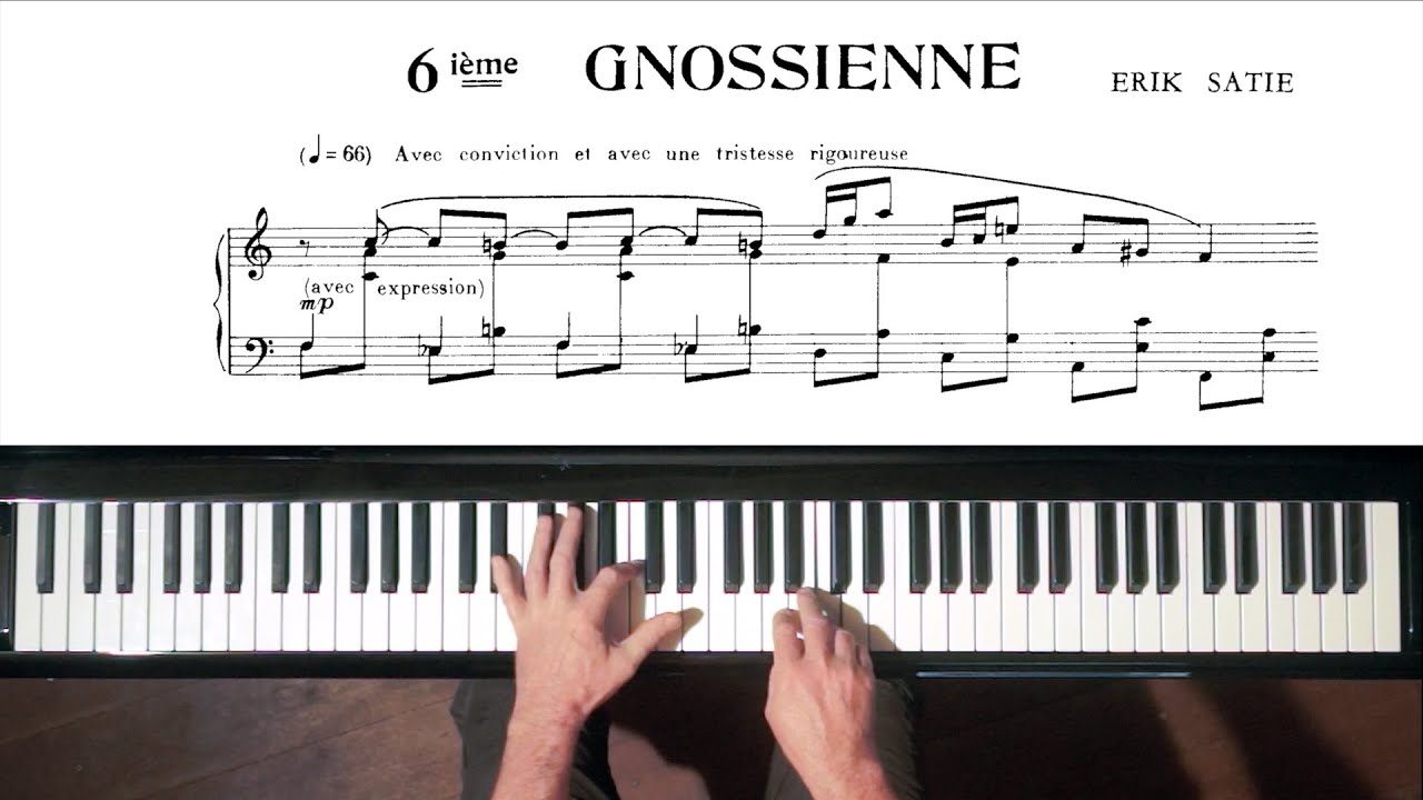▷ Partition Gnossienne N°6 » Erik Satie (Piano solo) - OKTAV