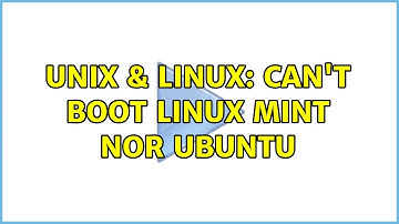 Unix & Linux: Can
