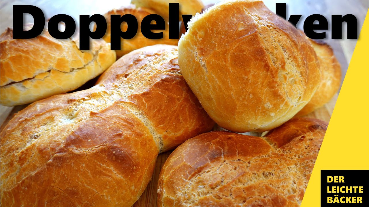 Doppelwecken mit 23 Stunden Teigruhe | Doppelte DDR Brötchen