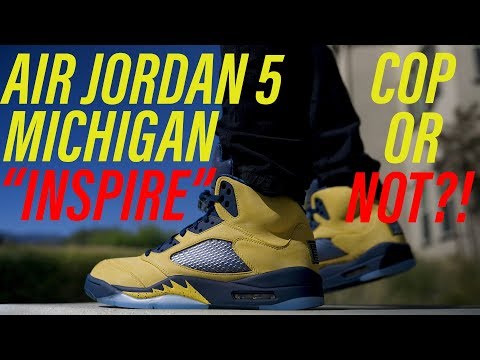 Cop Or Not Air Jordan Michigan 5 Inspire On Feet Review Youtube