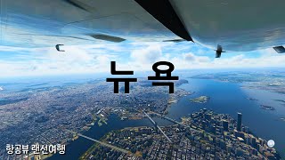 [항공뷰 랜선여행 ] 하늘에서 본 뉴욕 | 마이크로소프트 플심 시네마틱 비행 영상 screenshot 3