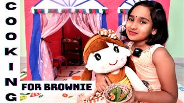 Cooking game in Hindi PART-41 / Cooking for Brownie / Cooking Game / #LearnWithPari