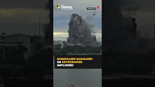 Destroyed in seconds: A 22-storey abandoned skyscraper in #Louisiana imploded | #shorts