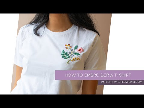 How to embroider a t-shirt with Plystre