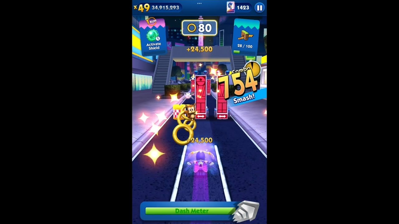 Sonic Dash | Unicorn Knight Cream Gameplay Part 38