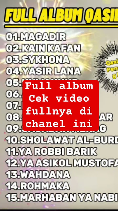 Magadir#magadir#fullalbumqasidah #fullalbumsholawat #fullalbumqasidah #yasirlana #bismilah