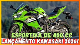 LAUNCHING 2026 Kawasaki Ninja ZX-4RR 80 hp sports bike in Brazil