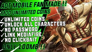 AOT ANDROID MOD Attack on titan fangame Mod Unlimited Coins screenshot 2