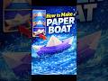 Easy DIY For Beginners to make a Paper Boat for Origami Boat #art #shots #shorts #diycrafts