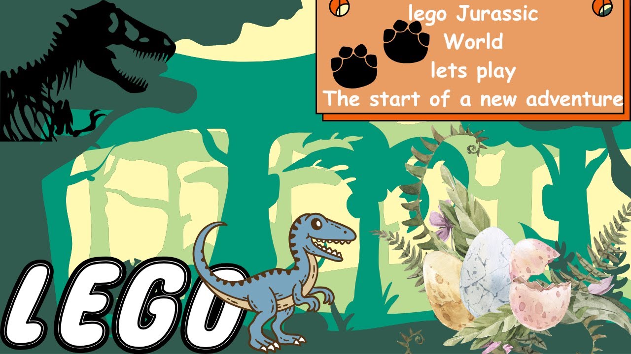 Lego Jurassic World lets play The Start of a New Adventure