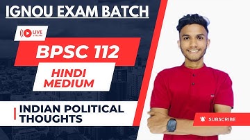 BPSC 112 भारतीय राजनीतिक विचारक | BA POLITICAL HONOURS | Important question | IGNOU WALAY