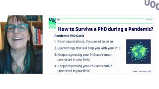 Welcome and presentation to doctoral students (2020-2021 edition) by Dr Marta Aymerich | UOC