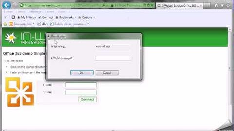 Office 365 secure login using InWebo strong authentication