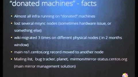 CentOS Infra revealed - Fabian Arrotin